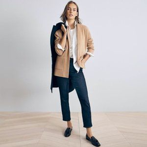 J.Crew SMALL - Sophie open-front sweater-blazer KHAKI